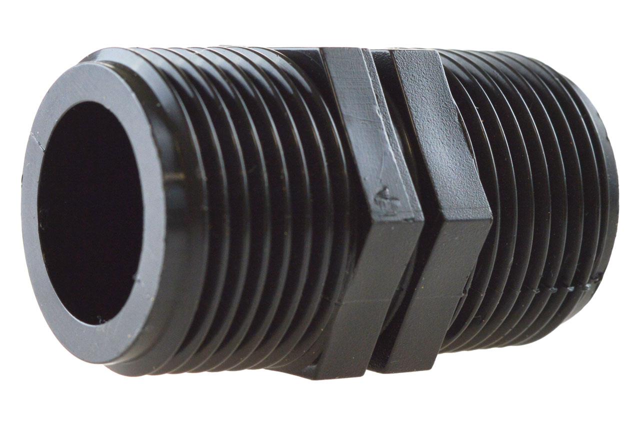 Doppelnippel mit Außengewinde, PP